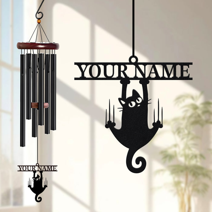 Personalized Hanging Cat Wind Chime