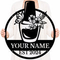 Personalized Nail Salon Metal Sign, Custom Text Beauty Room Decor