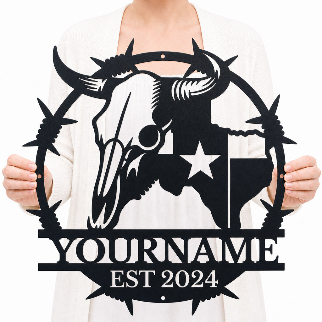 Custom Texas Metal Sign