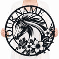 Custom Horse Metal Sign