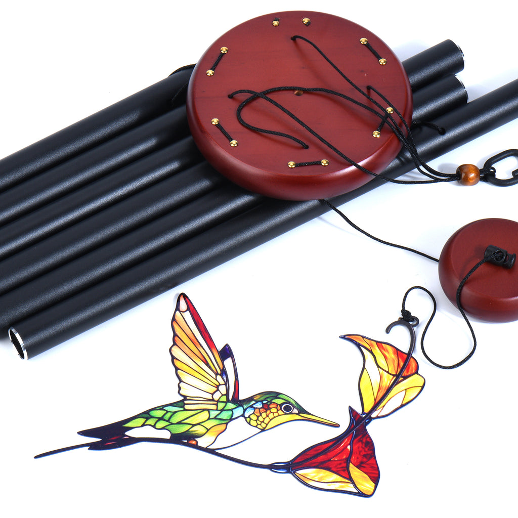 Flying Hummingbird Flower Wind Chime – Style Wind 369