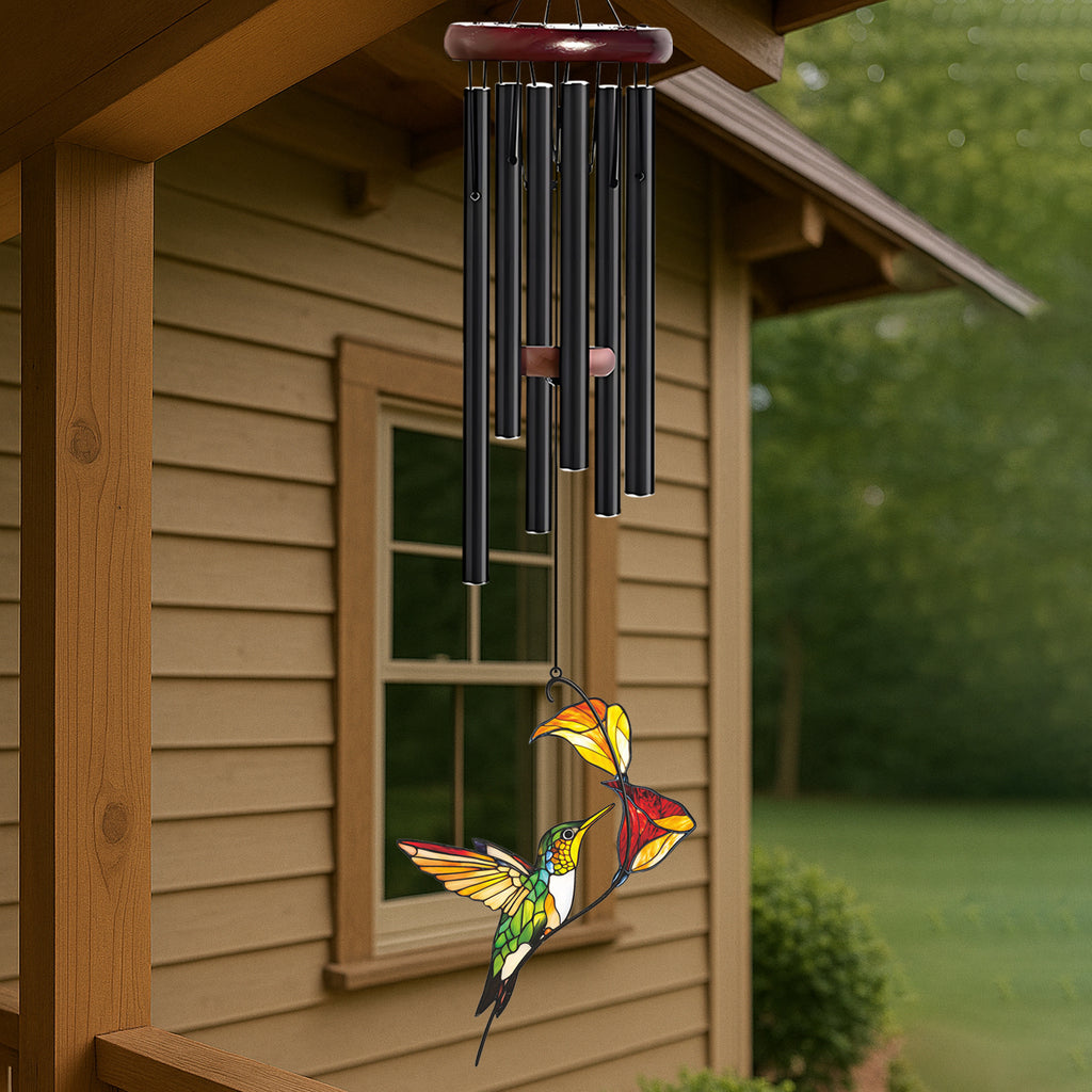 Flying Hummingbird Flower Wind Chime – Style Wind 369