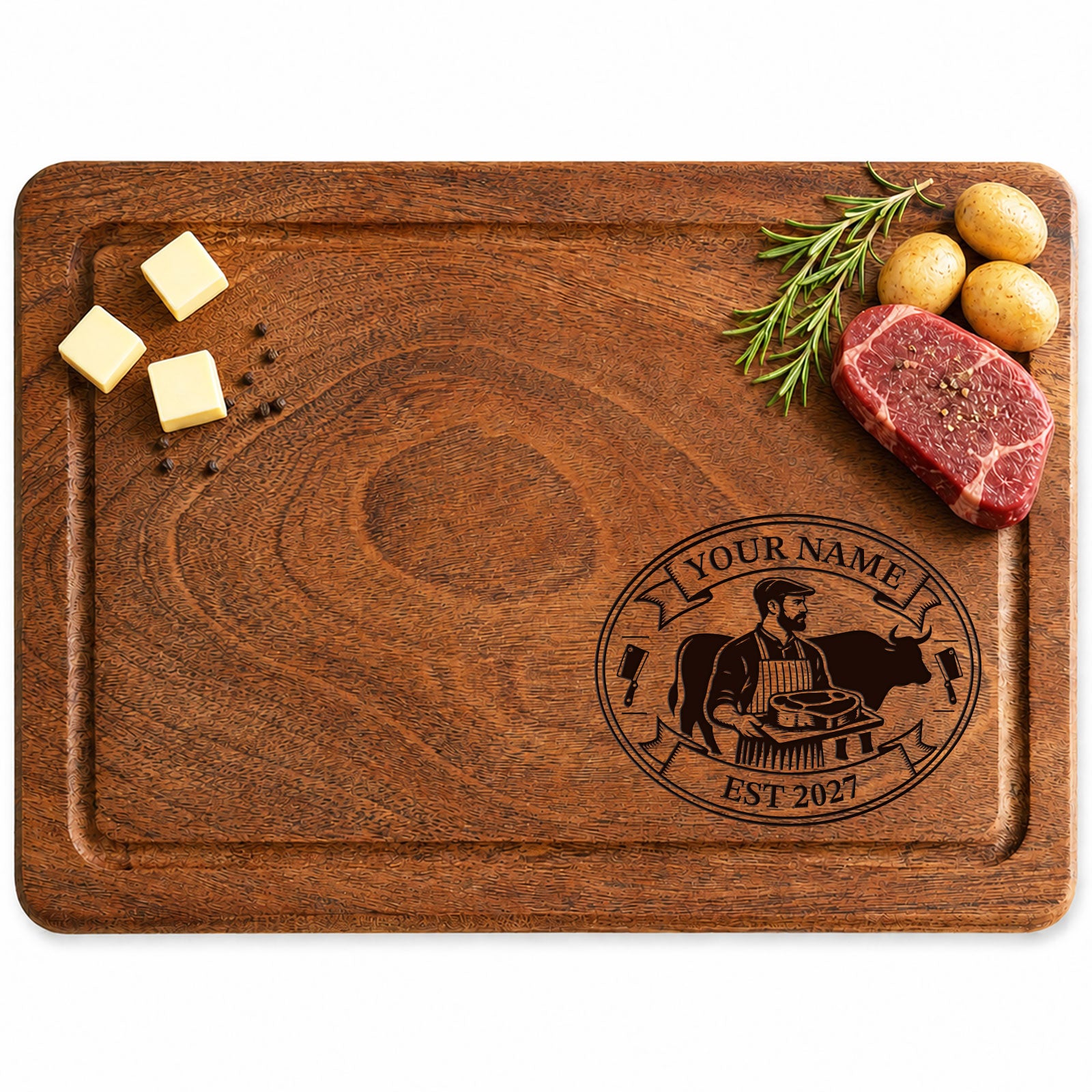 Grill Master Personalized Cutting Board