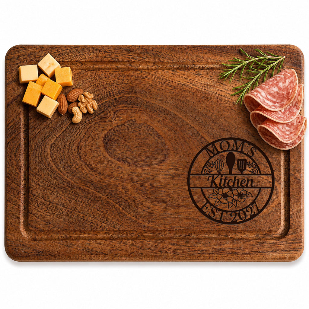 Mom's Kitchen Personalized Cutting Board