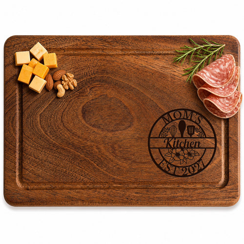 Mom's Kitchen Personalized Cutting Board