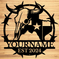 Custom Texas Metal Sign