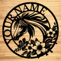 Custom Horse Metal Sign