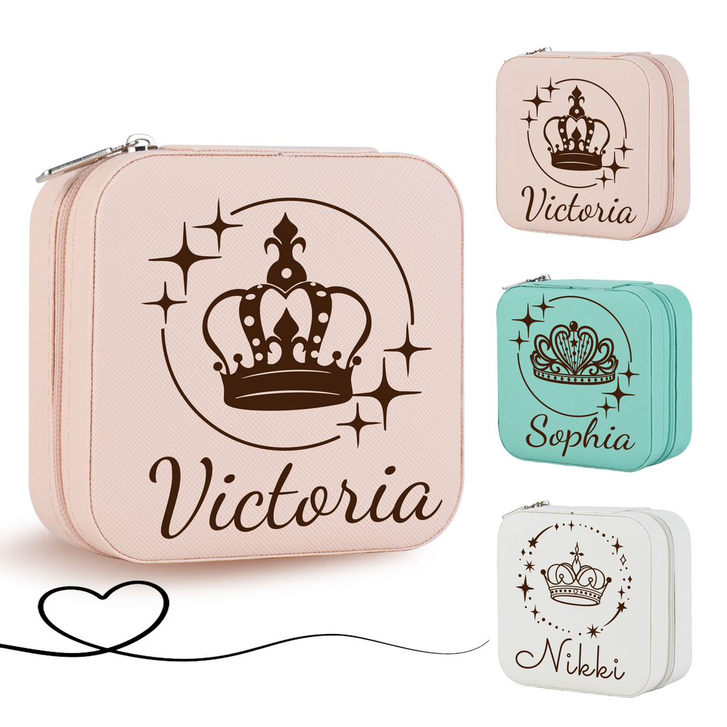 Personalized Crown Jewelry Box
