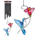 Blue Hummingbird Pink Flower Wind Chime – Style Wind 368