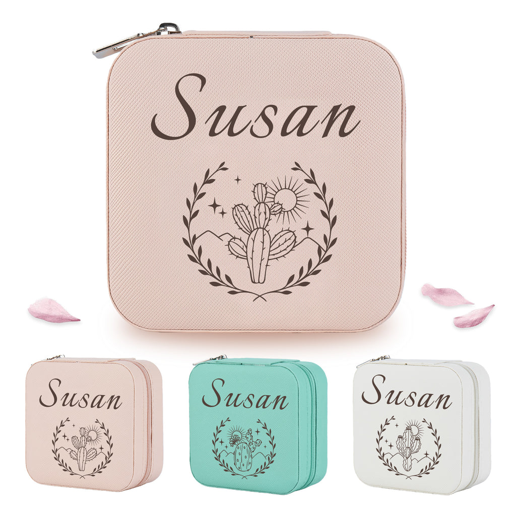 Personalized Cactus Jewelry Box