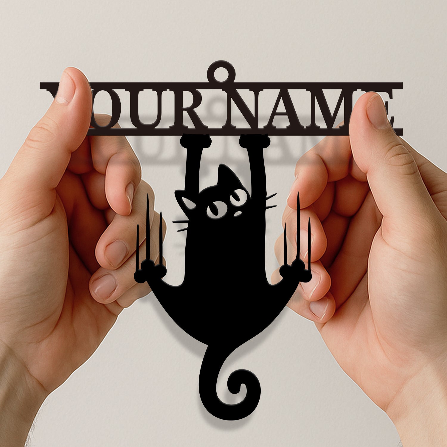 Personalized Hanging Cat Wind Chime
