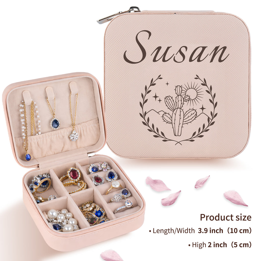 Personalized Cactus Jewelry Box