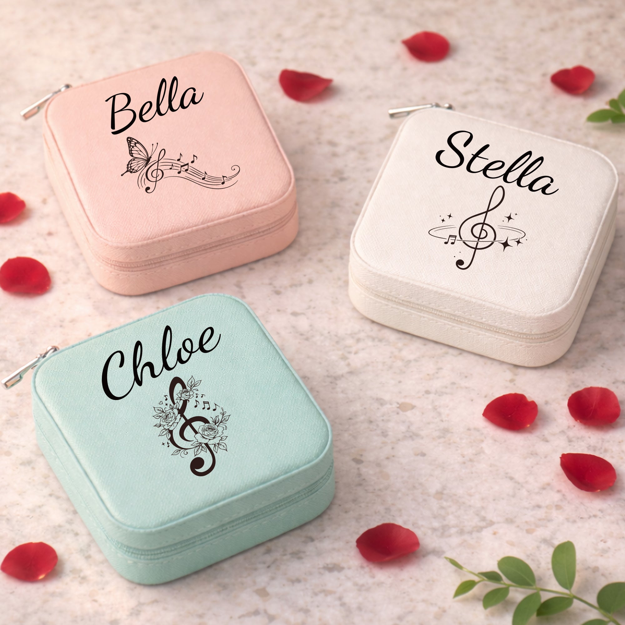 Personalized Musical Symbol Jewelry Box