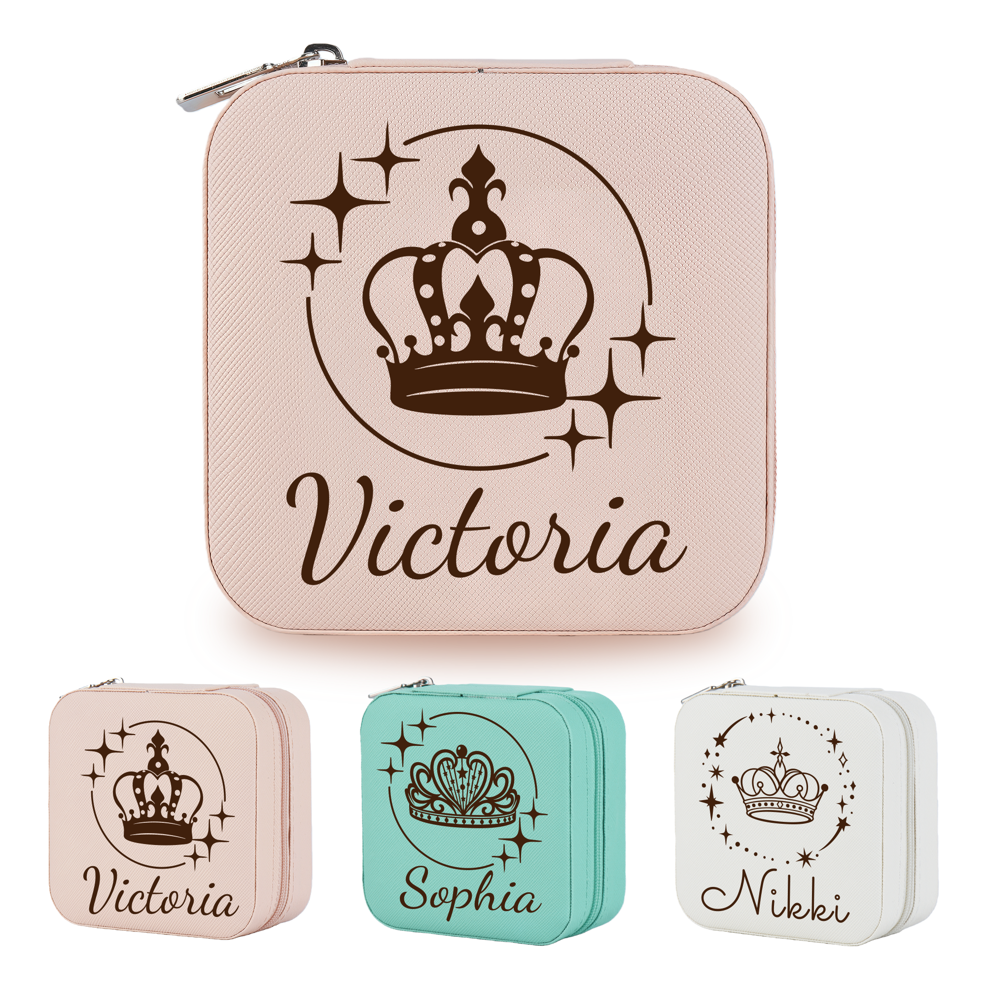 Personalized Crown Jewelry Box