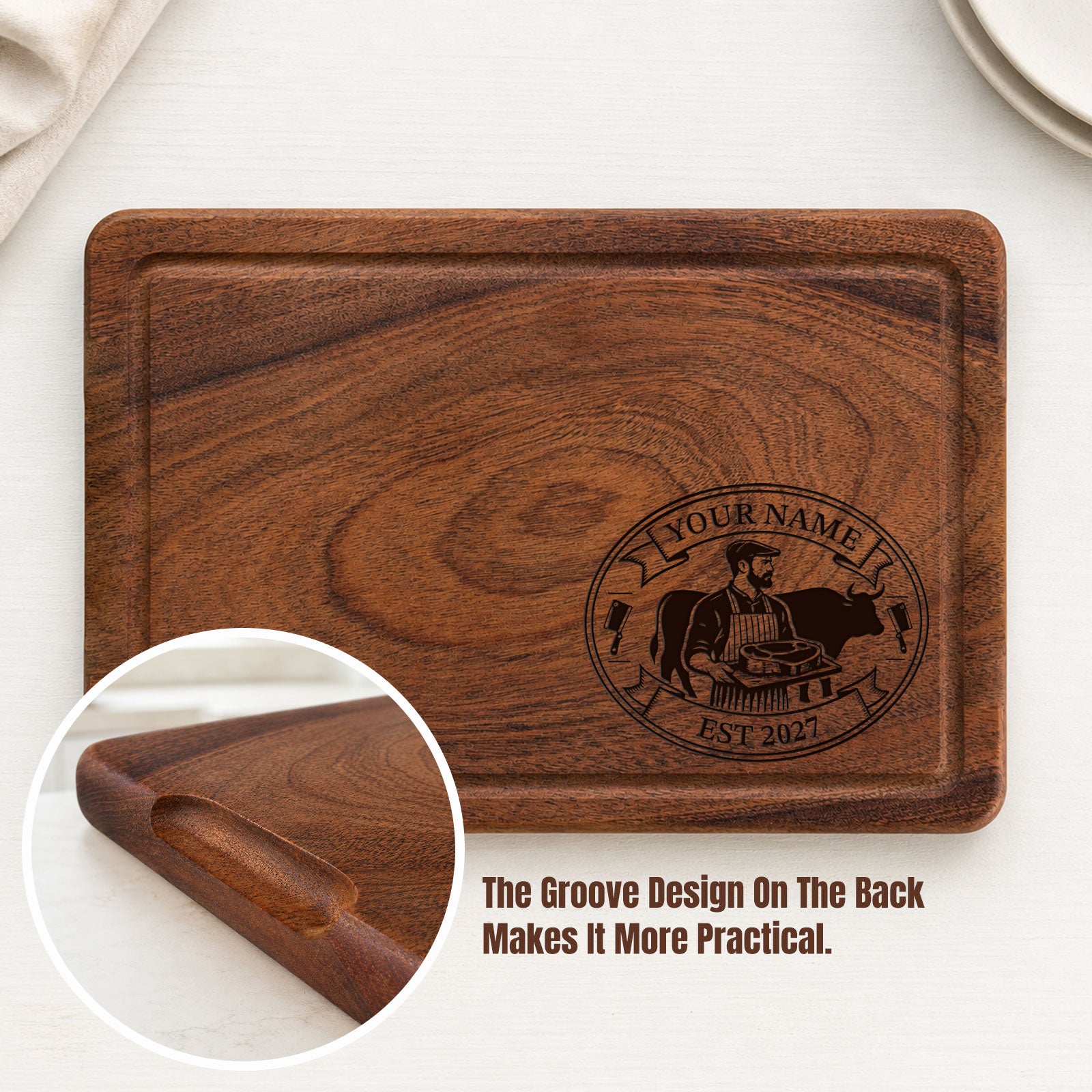 Grill Master Personalized Cutting Board
