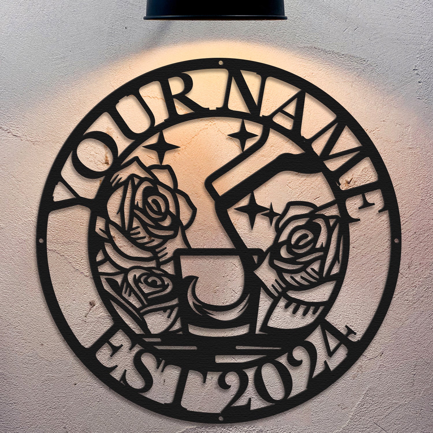 Personalized Cocktail Bar Metal Sign