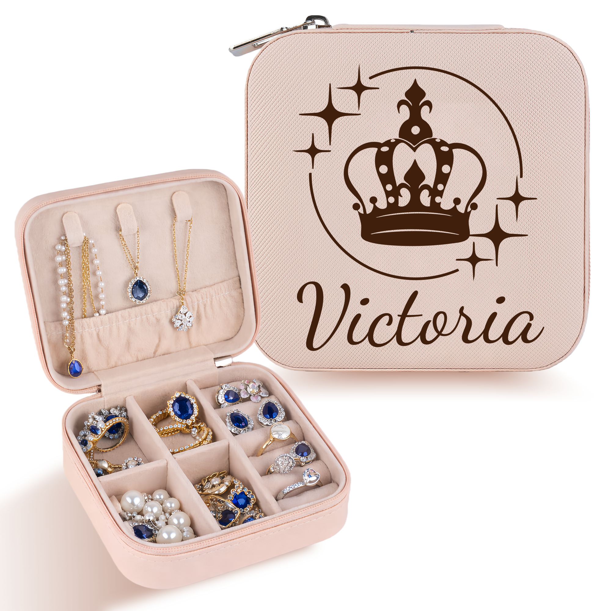 Personalized Crown Jewelry Box