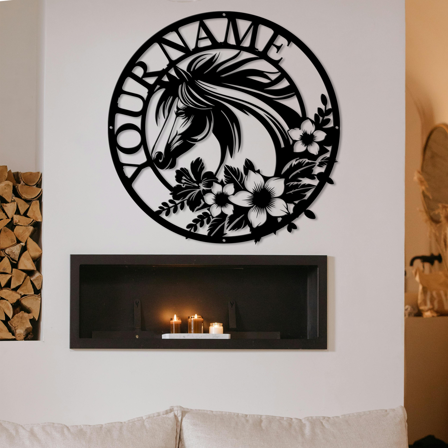 Custom Horse Metal Sign