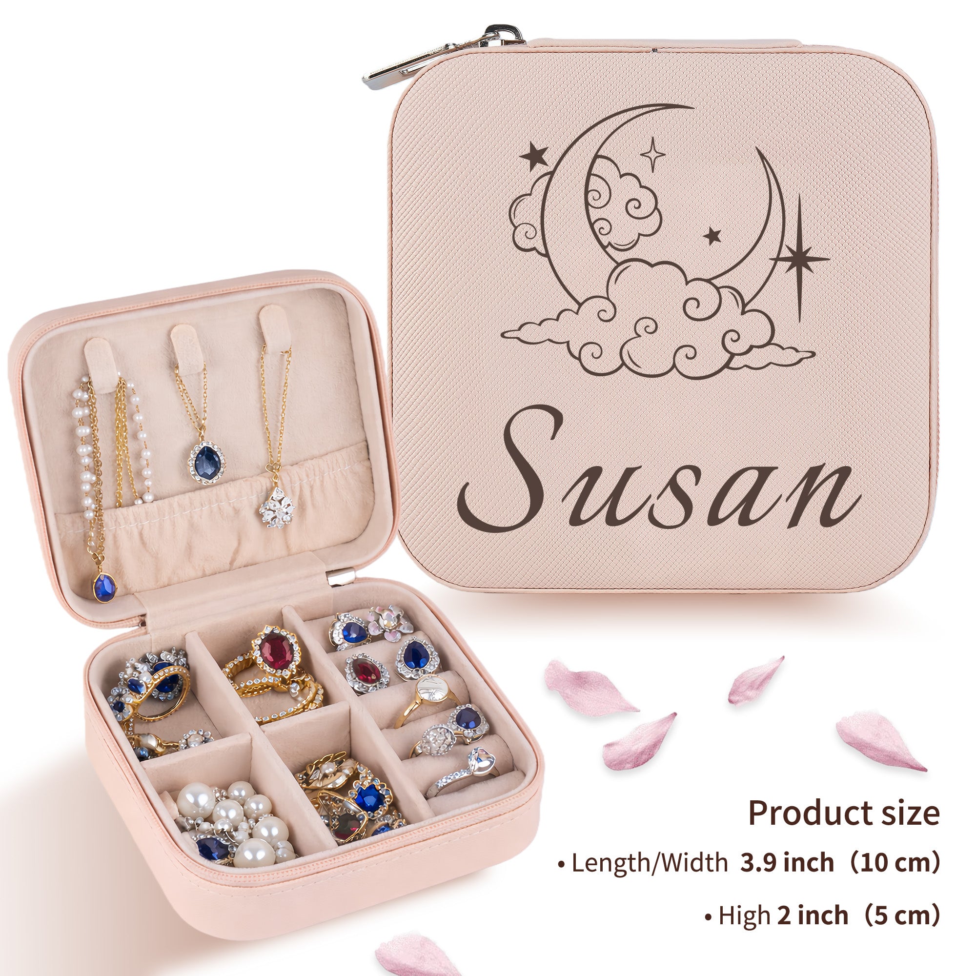 Personalized Moon Jewelry Box