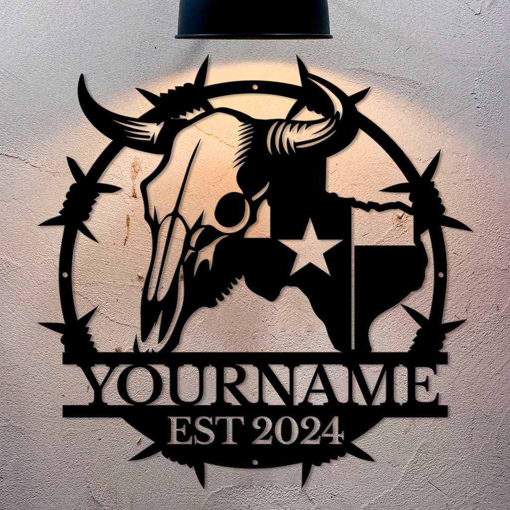 Custom Texas Metal Sign