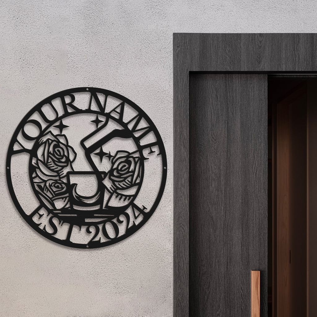 Personalized Cocktail Bar Metal Sign