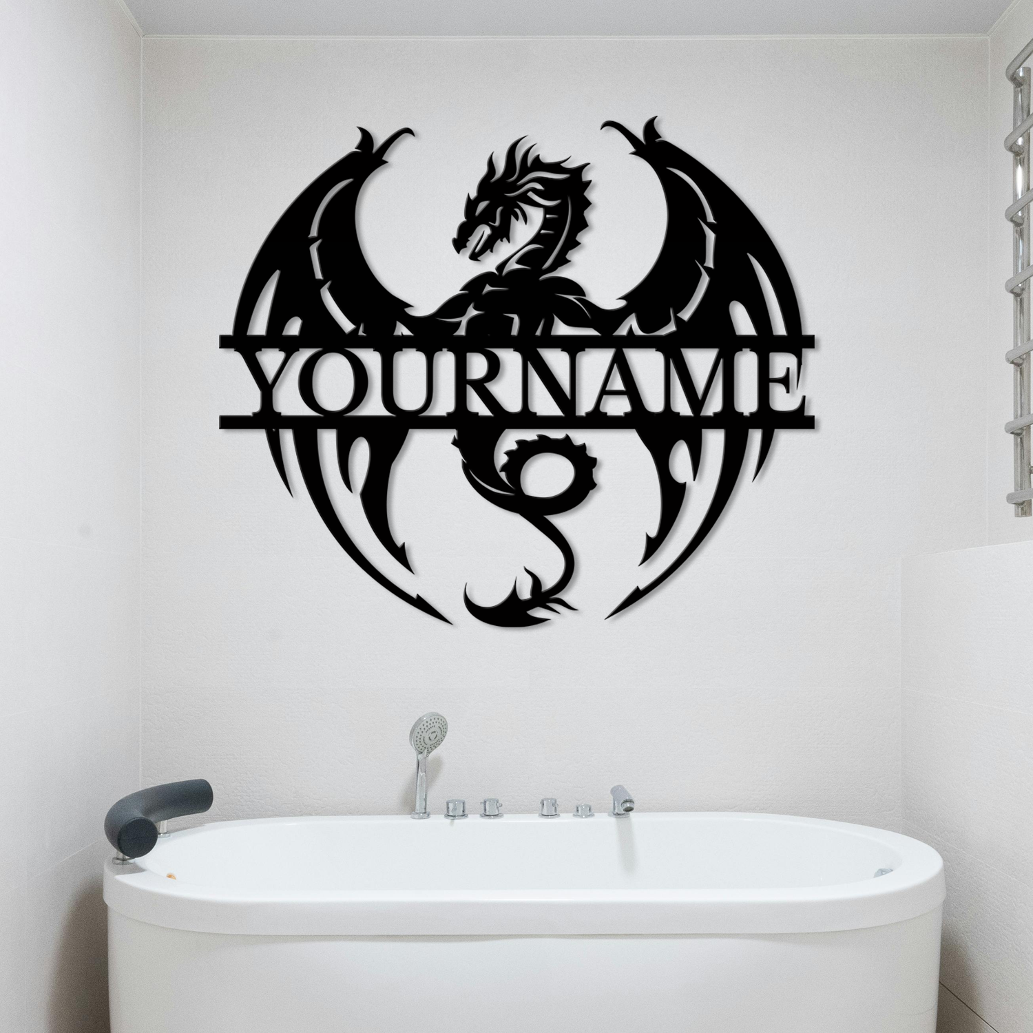 Custom Dragon Metal Sign