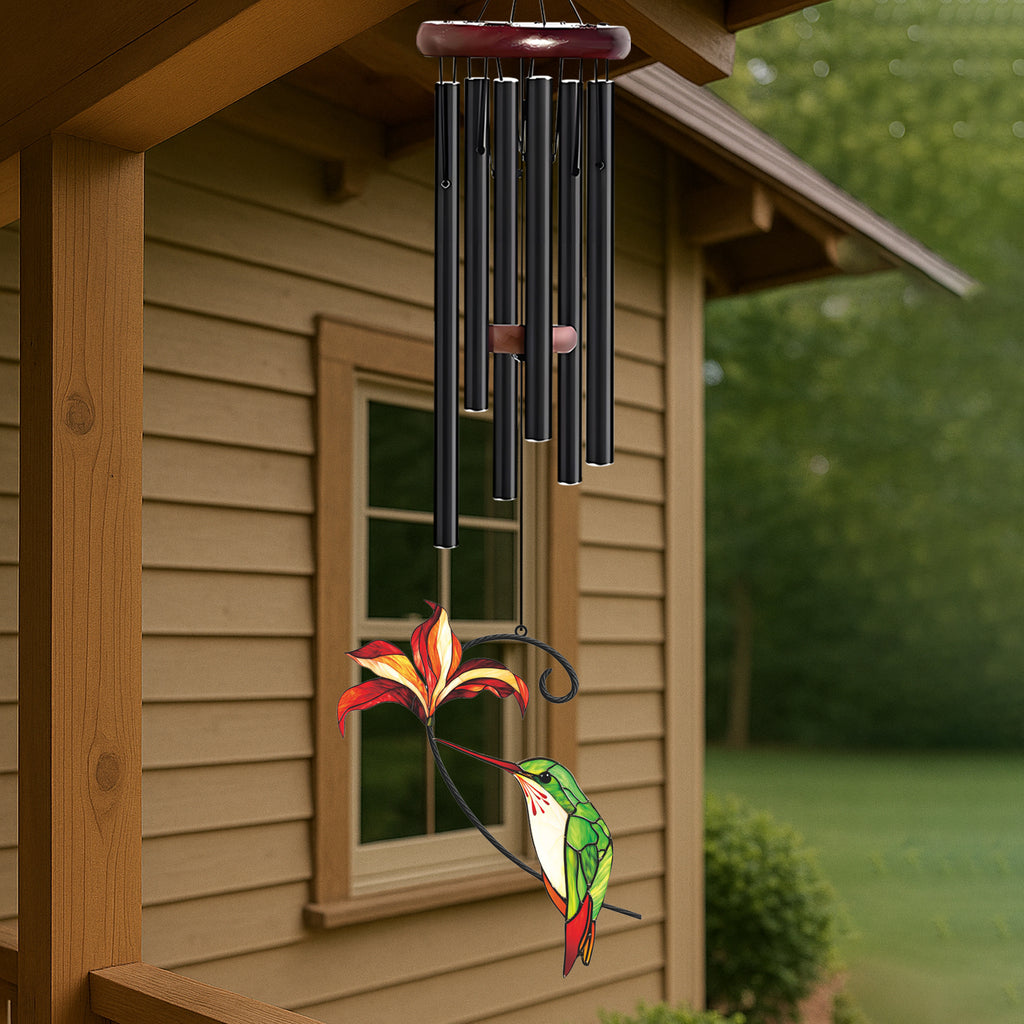 Hummingbird Lily Flower Wind Chime – Style Wind 370