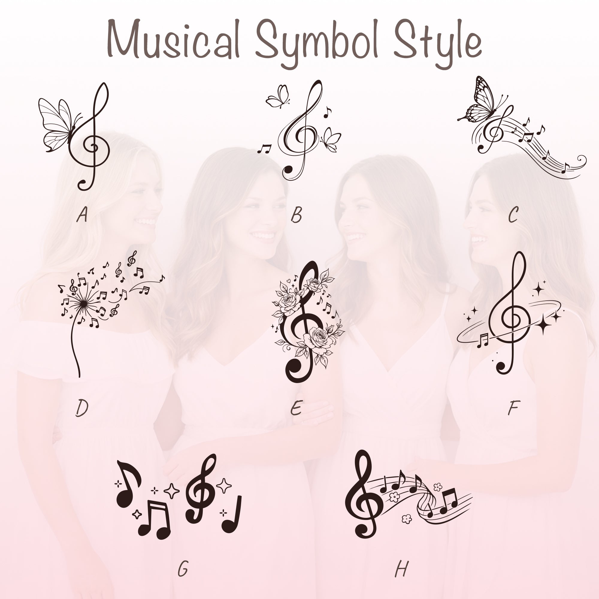 Personalized Musical Symbol Jewelry Box