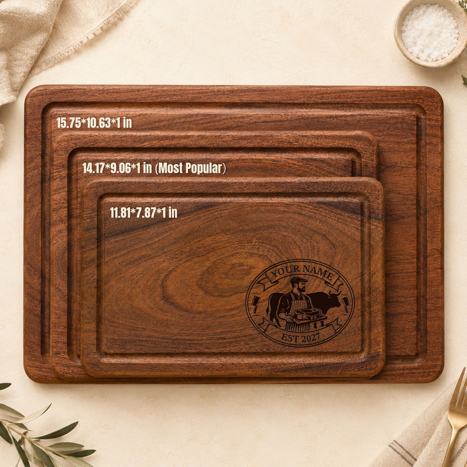 Grill Master Personalized Cutting Board