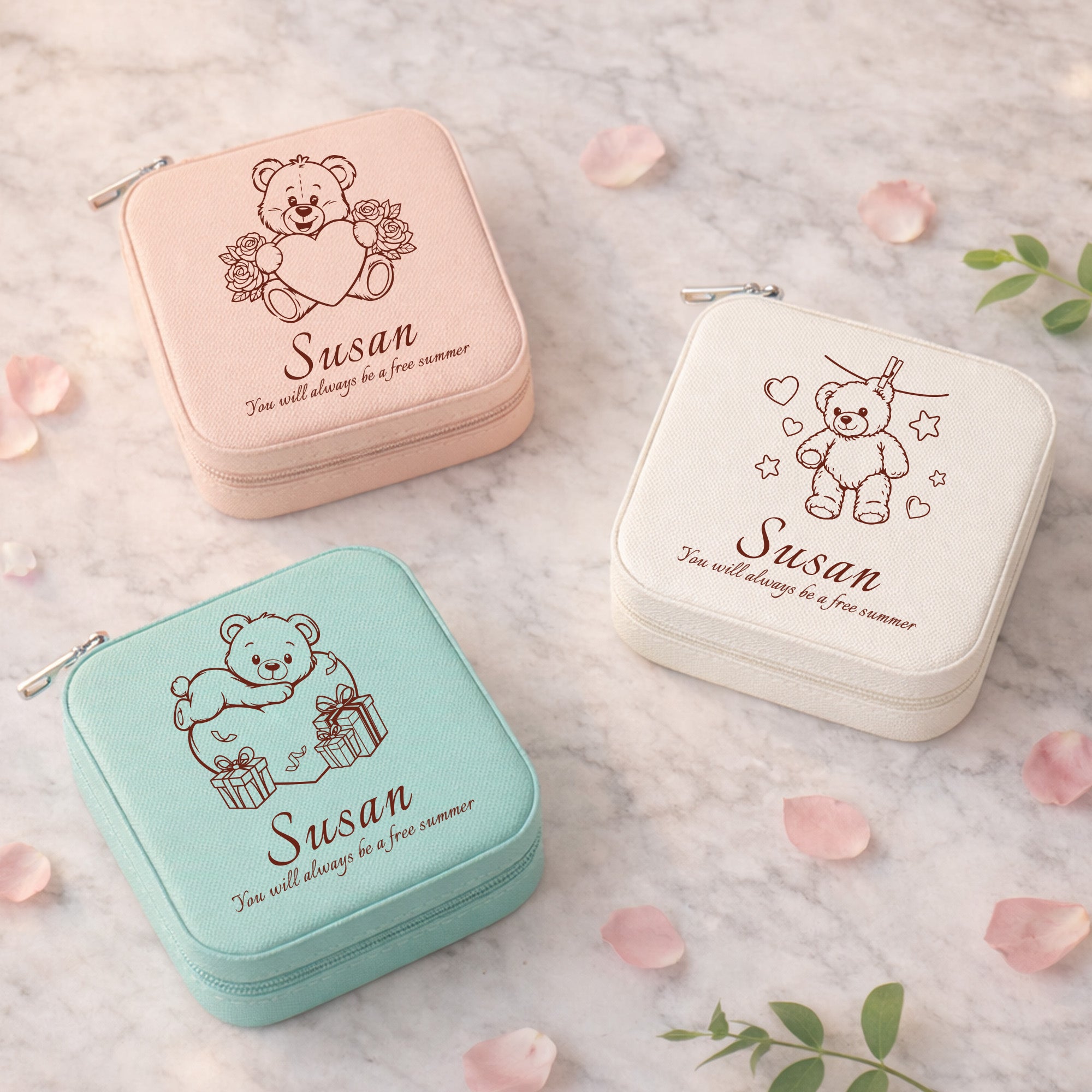 Personalized Teddy Bear Jewelry Box