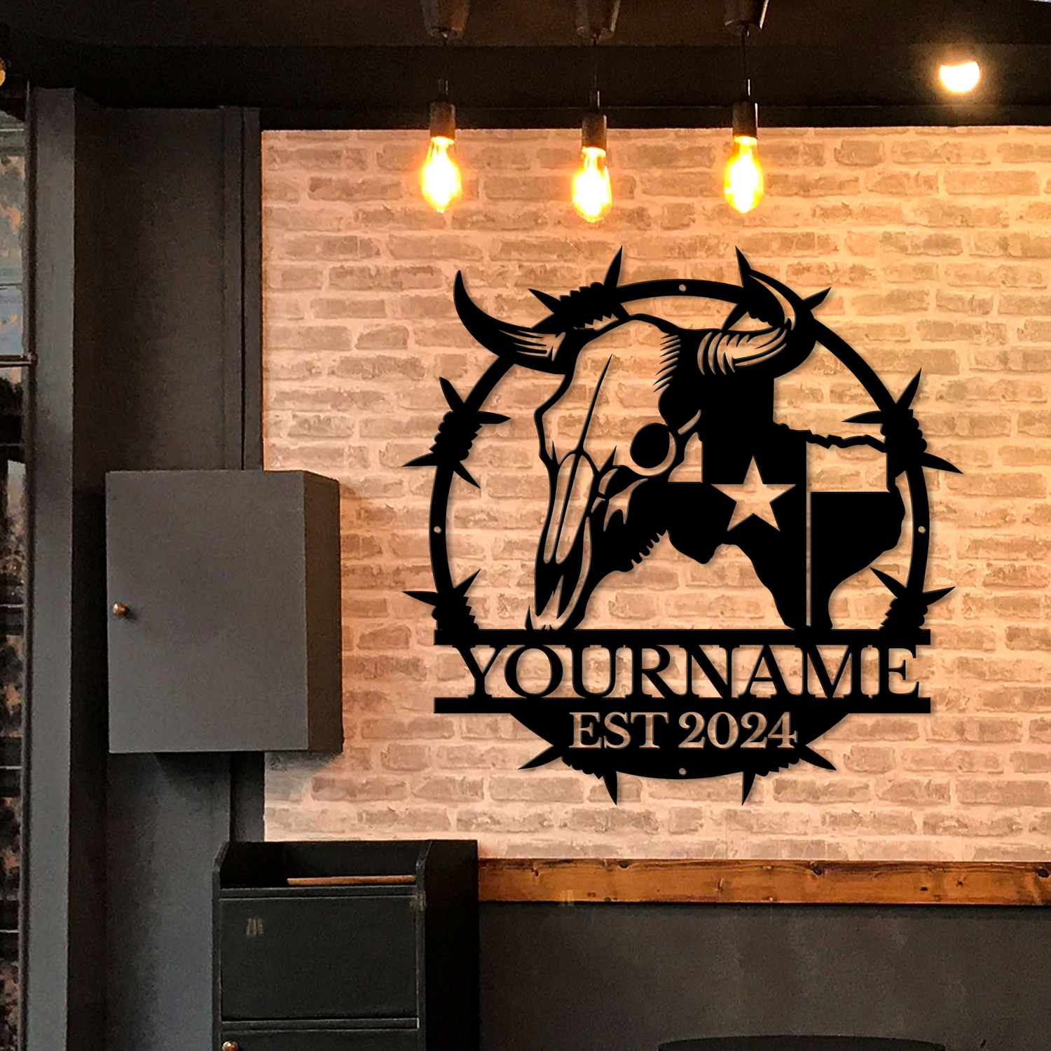 Custom Texas Metal Sign