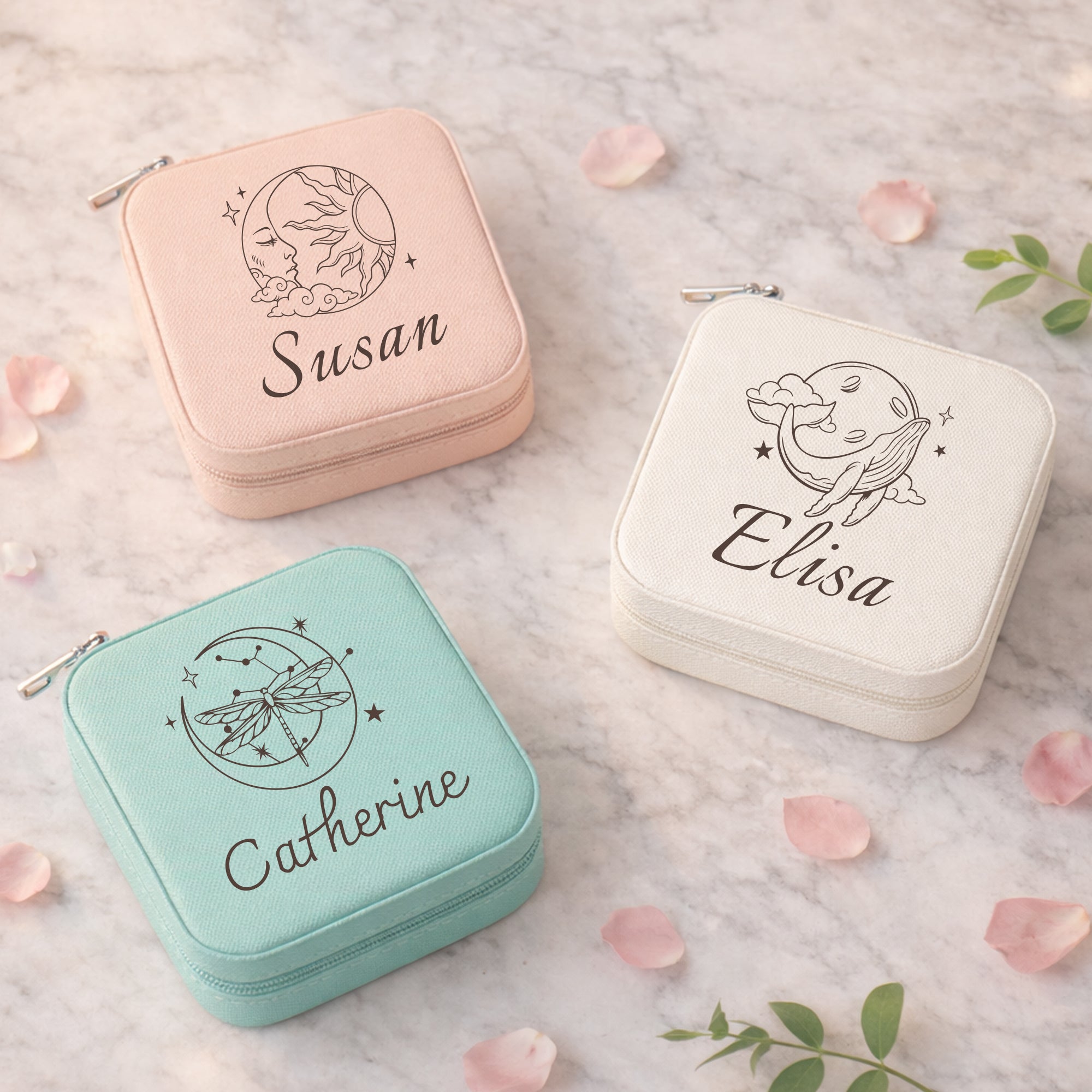 Personalized Moon Jewelry Box