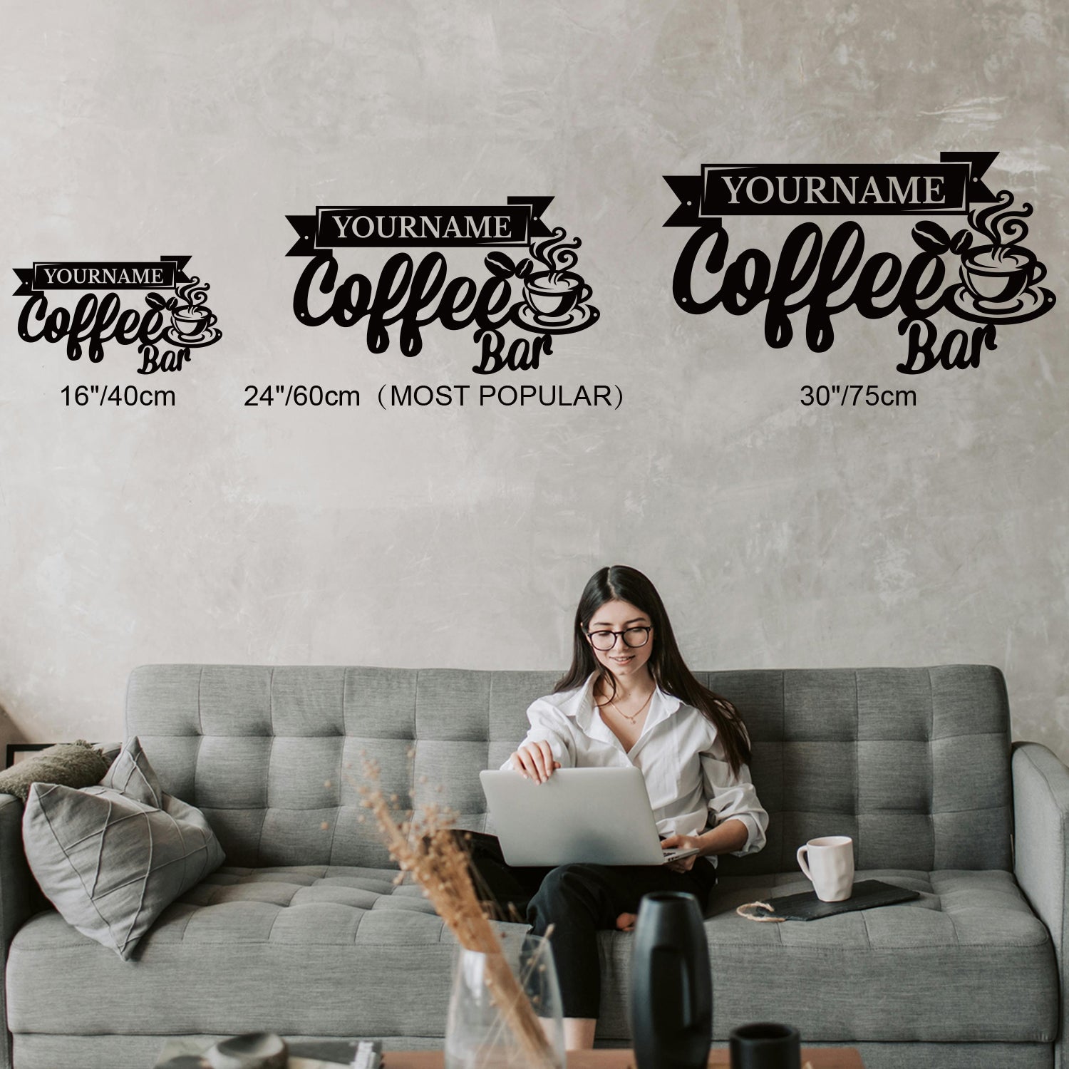 Custom Coffee Bar Metal Sign