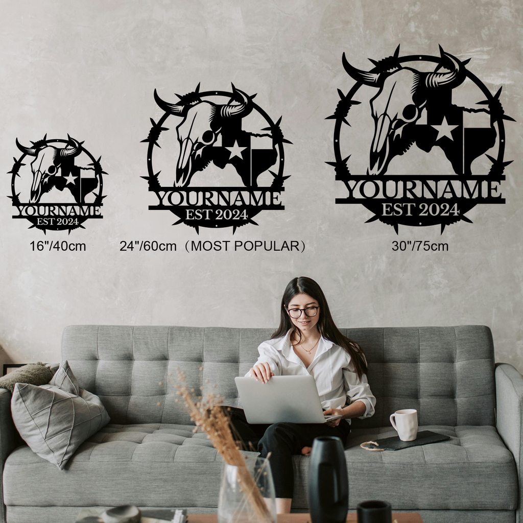 Custom Texas Metal Sign