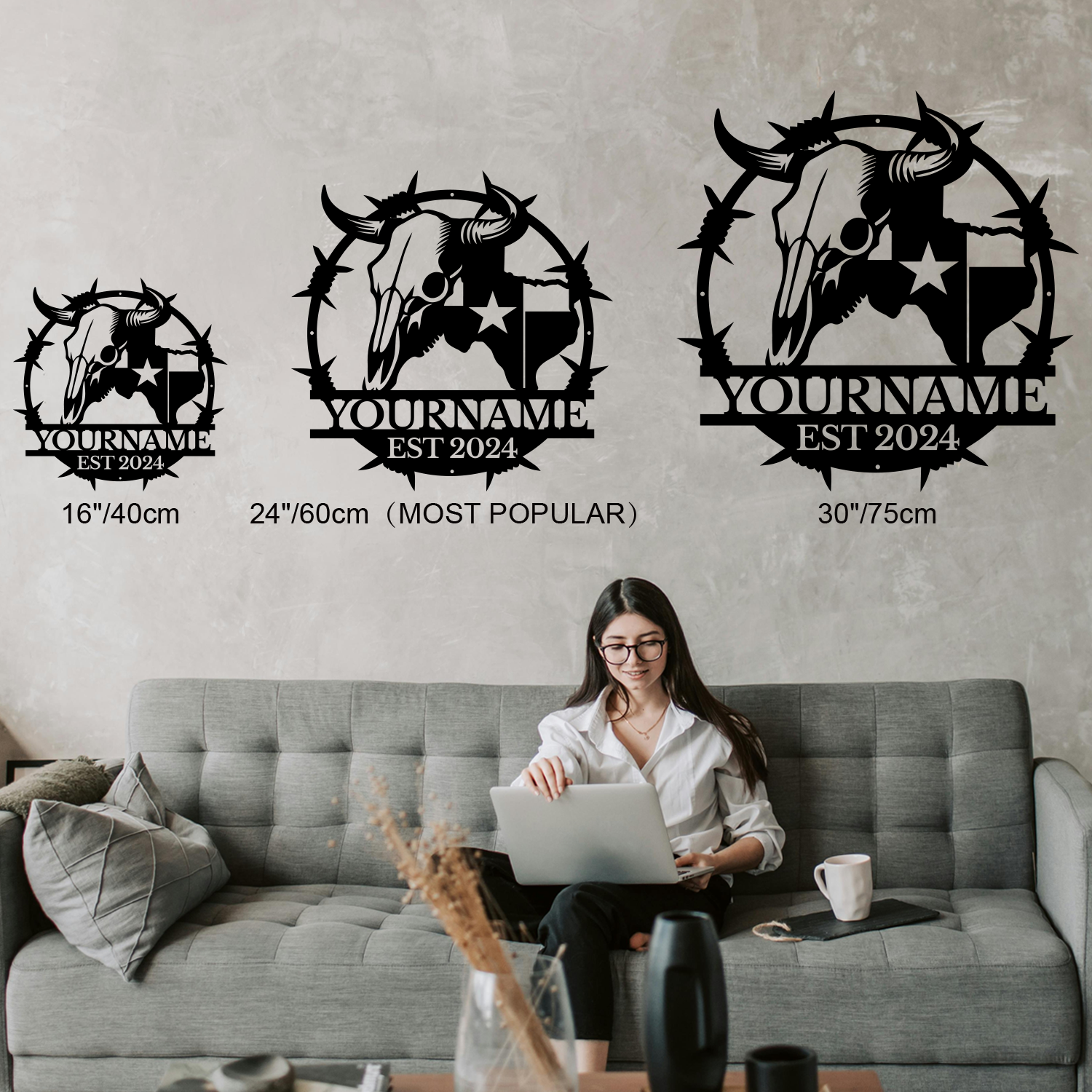 Custom Texas Metal Sign