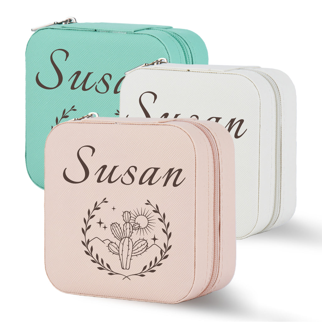 Personalized Cactus Jewelry Box