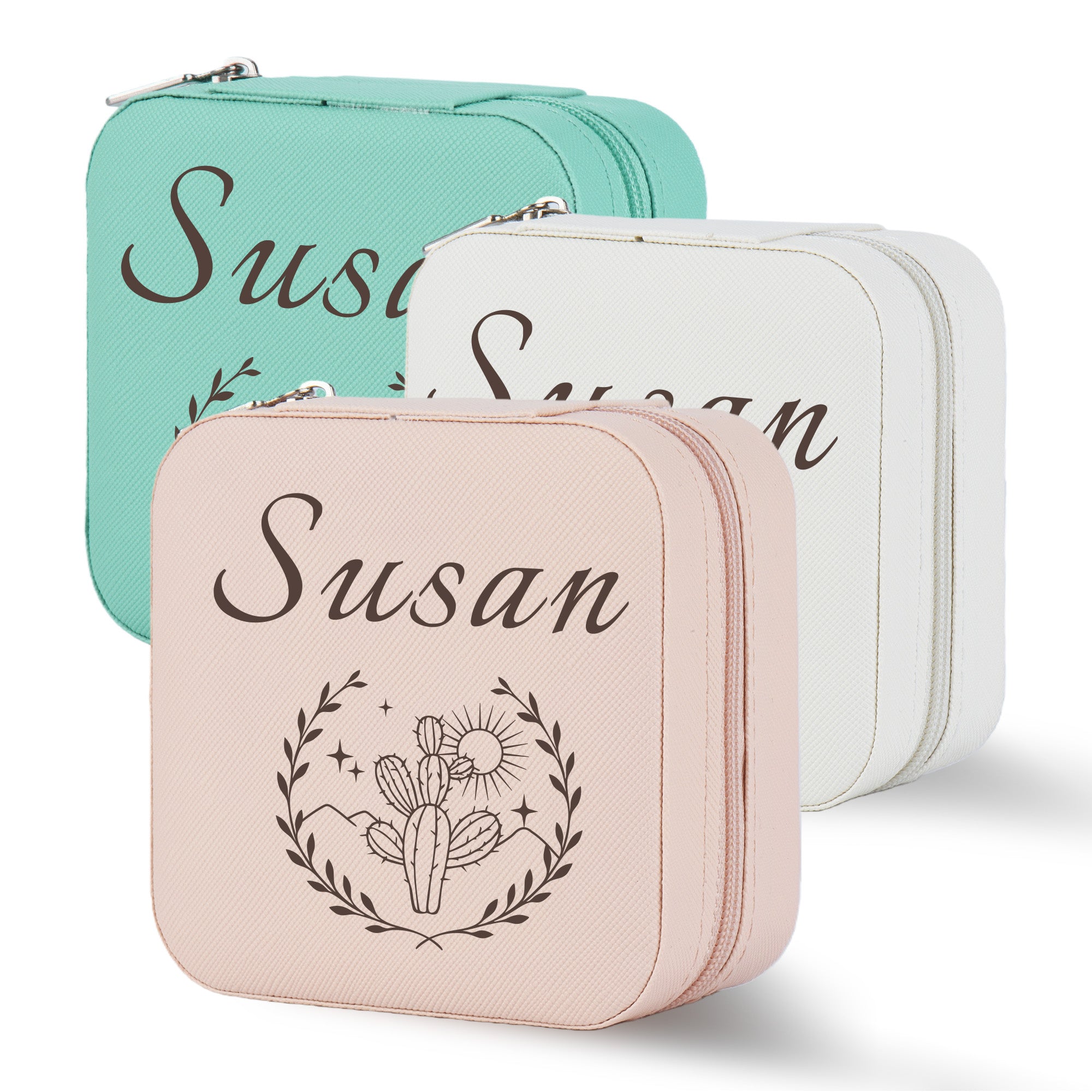 Personalized Cactus Jewelry Box