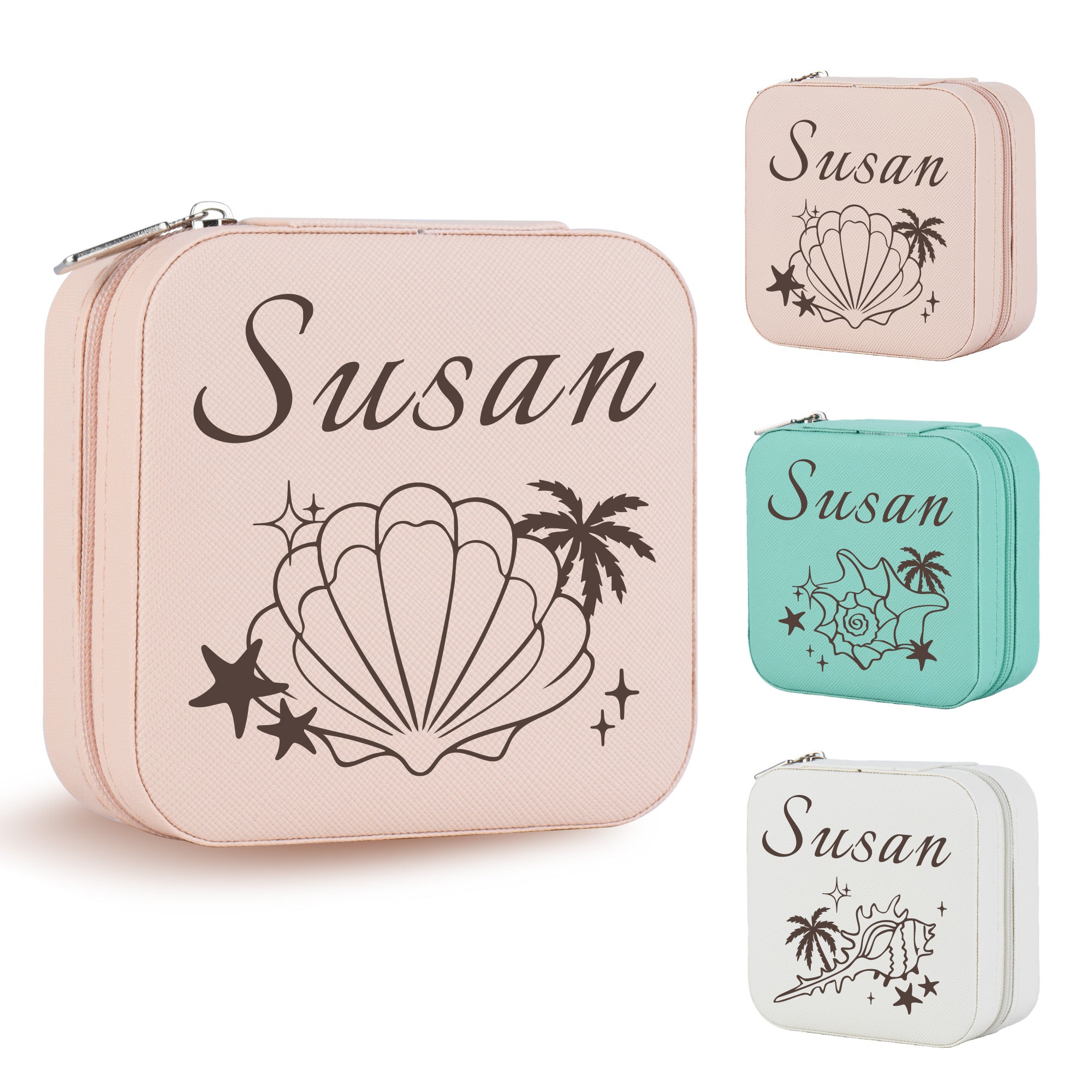 Personalized Ocean Shell Jewelry Box