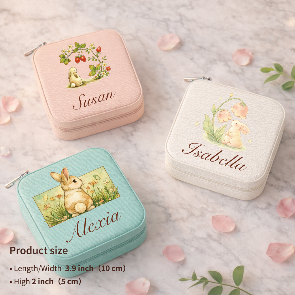Personalized Bunny Jewelry Box for Her