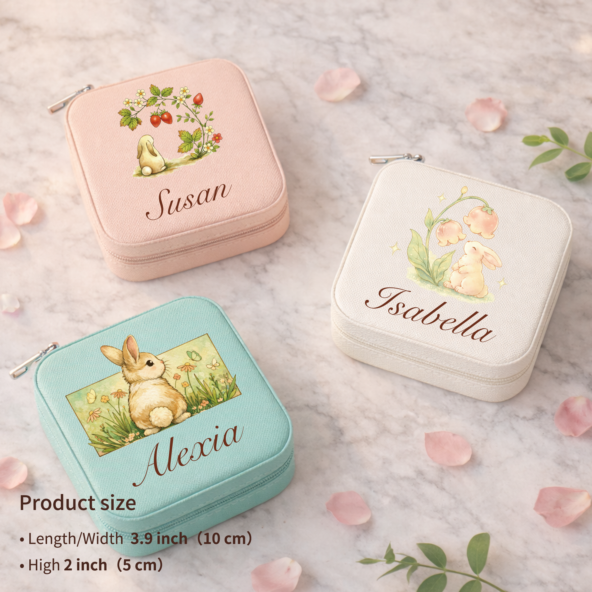 Personalized Bunny Jewelry Box for Her
