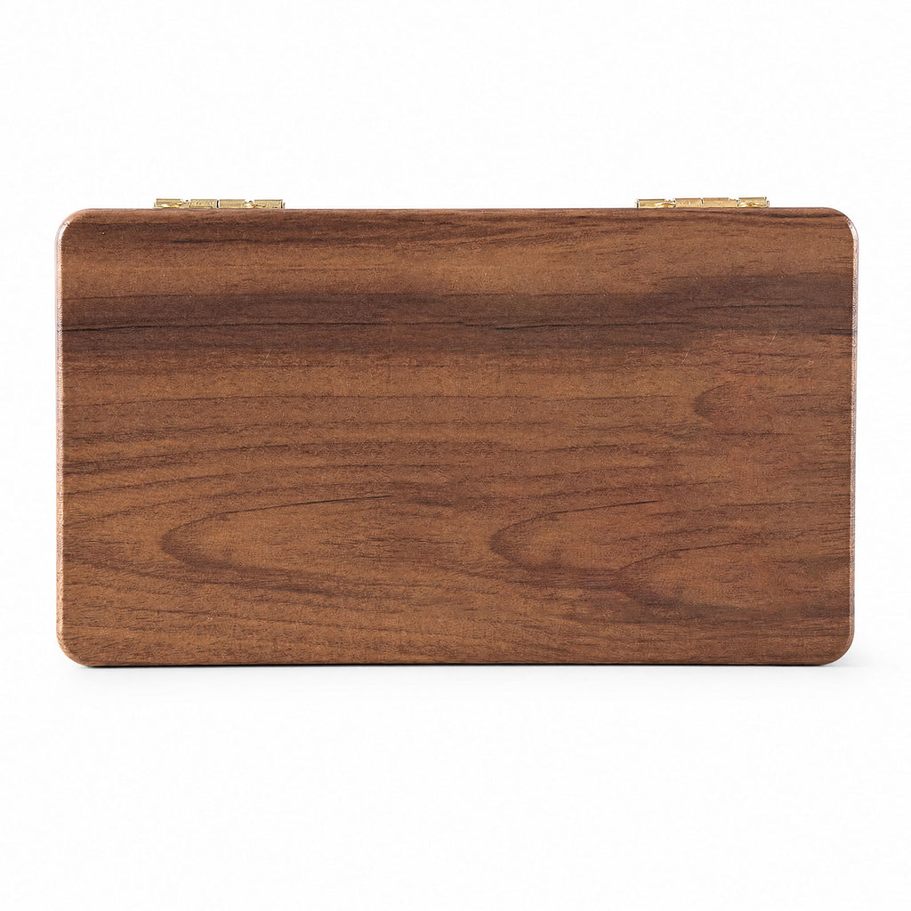 Personalized Wooden Jewelry Box with Name and Birth Flower