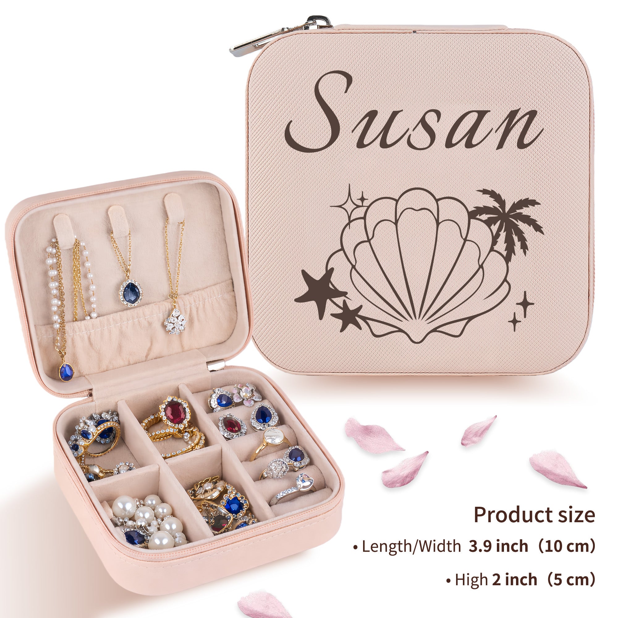Personalized Ocean Shell Jewelry Box