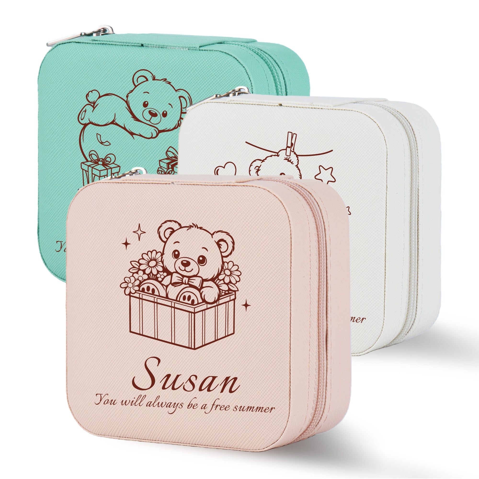 Personalized Teddy Bear Jewelry Box