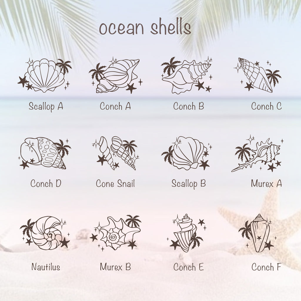 Personalized Ocean Shell Jewelry Box