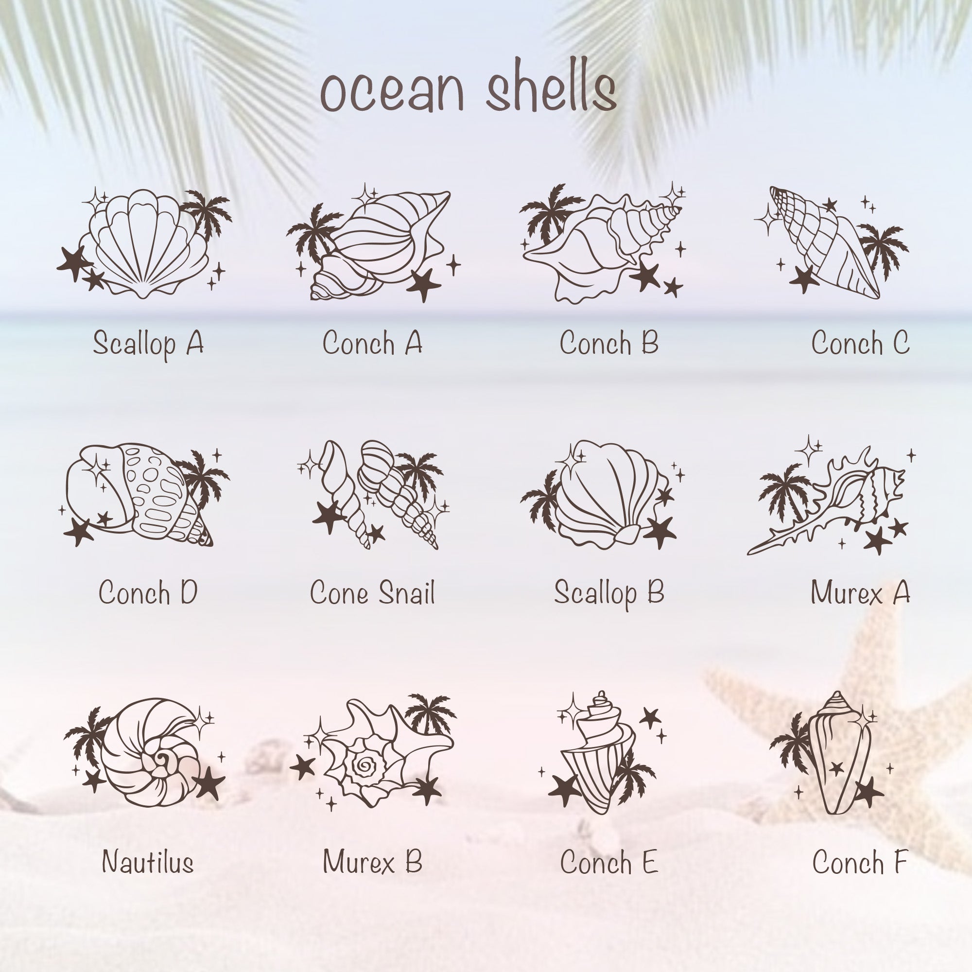 Personalized Ocean Shell Jewelry Box