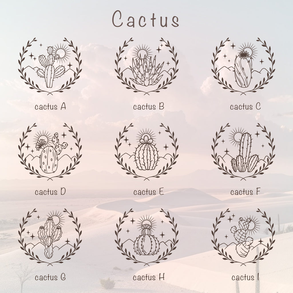 Personalized Cactus Jewelry Box