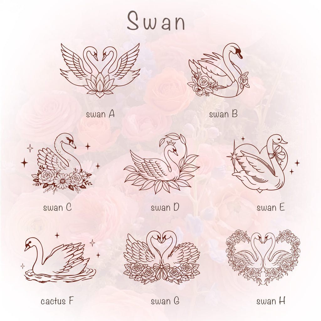 Personalized Swan Jewelry Box